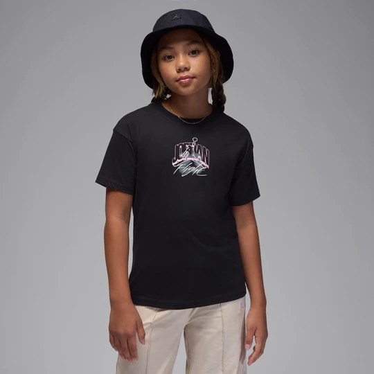 Zdjęcie produktu T-shirt z grafiką dla dużych dzieci Jordan - Czerń
