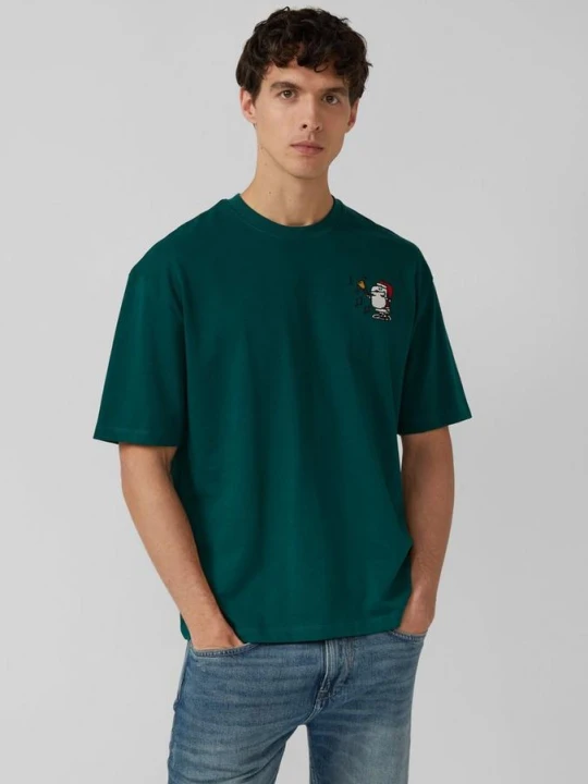 Zdjęcie produktu T-shirt z grafiką Peanuts® o luźnym kroju s.Oliver zielony