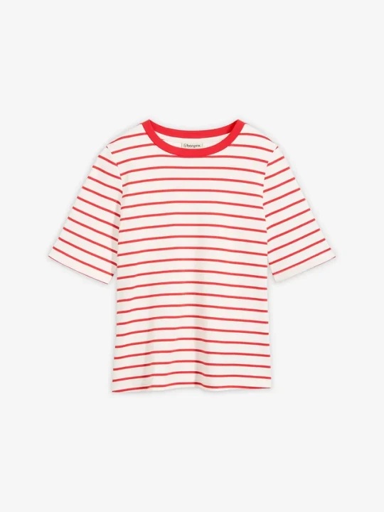 Zdjęcie produktu T-shirt z grubej bawełny organicznej BonPrix biały