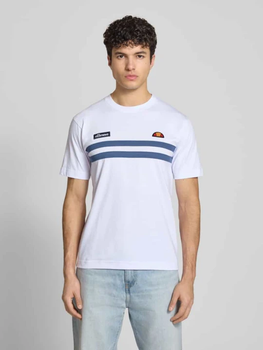 Zdjęcie produktu t-shirt z haftami z logo model 'VENIRE' Ellesse Biały