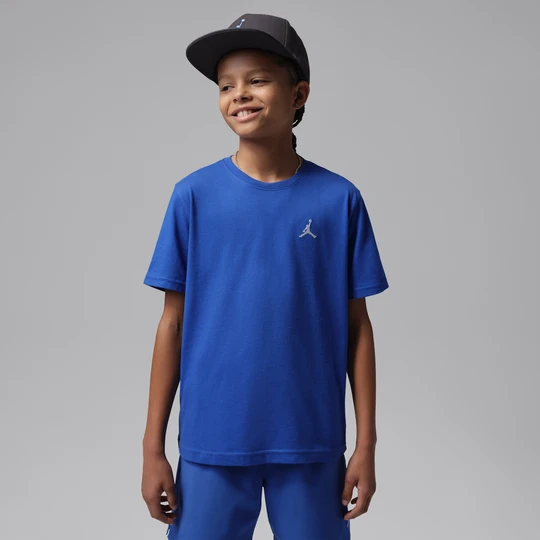 Zdjęcie produktu T-shirt z haftem dla dużych dzieci Jumpman Air Jordan - Niebieski