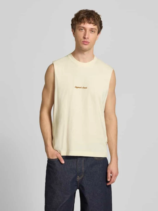Zdjęcie produktu t-shirt z haftem Jack&Jones Złamany biały