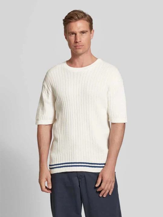 Zdjęcie produktu T-shirt z imitacji dzianiny Scotch & Soda Złamany biały