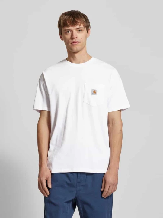 Zdjęcie produktu T-shirt z kieszenią na piersi Carhartt WIP Biały