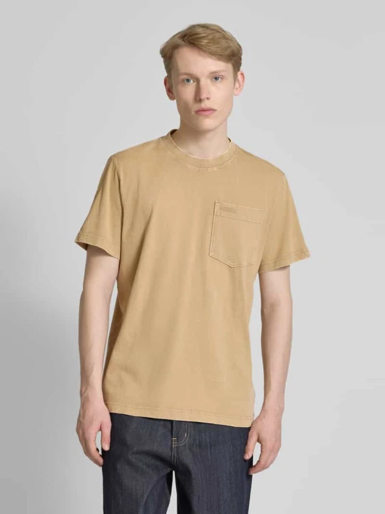 Zdjęcie produktu T-shirt z kieszenią na piersi G-Star Raw Beżowy