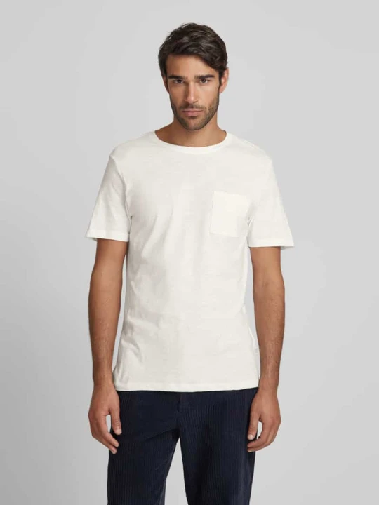 Zdjęcie produktu t-shirt z brustaszą model 'THOR' Casual Friday Złamany biały