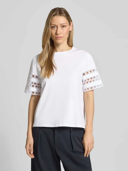 Zdjęcie produktu T-shirt z krótkim rękawem model 'APE' Emme Biały