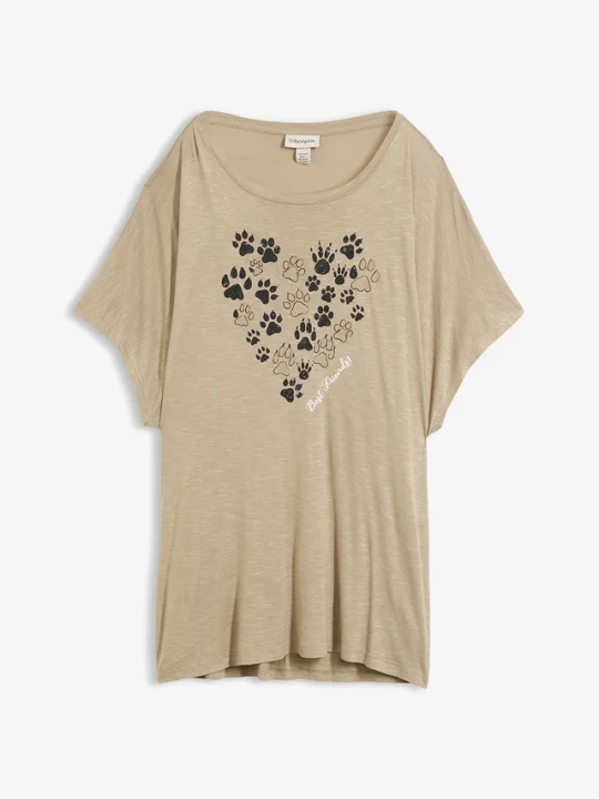 Zdjęcie produktu T-shirt z lejącej wiskozy BonPrix zielony