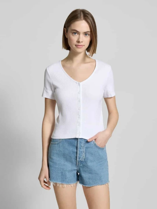 Zdjęcie produktu T-shirt z listwą guzikową Levi's Biały
