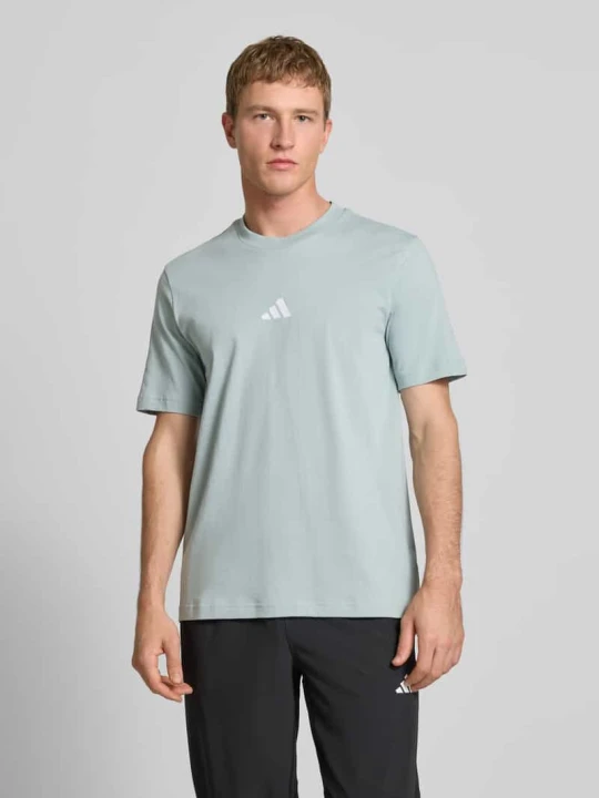 Zdjęcie produktu Koszulka z logo i okrągłym dekoltem Adidas Miętowy