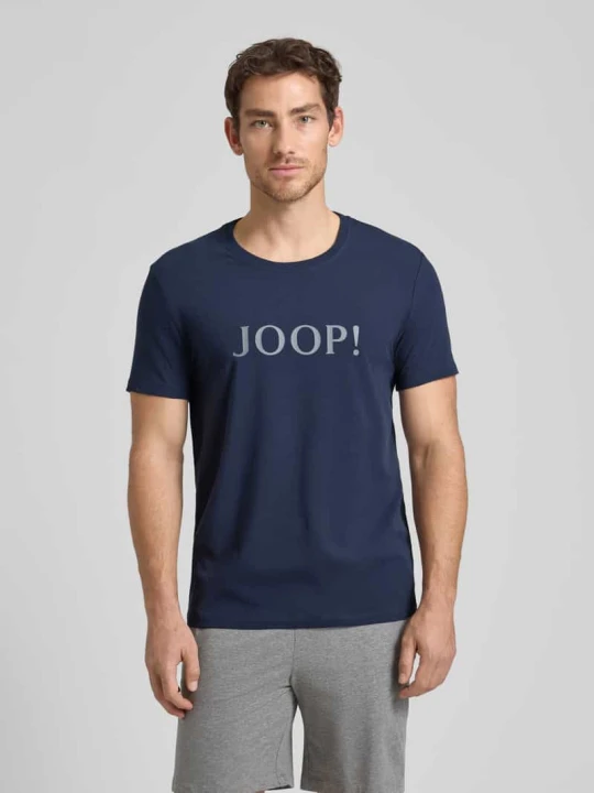 Zdjęcie produktu t-shirt z logo i okrągłym dekoltem JOOP! Granatowy