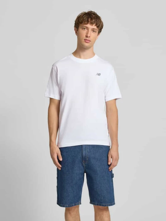 Zdjęcie produktu t-shirt z logo i okrągłym dekoltem New Balance Biały