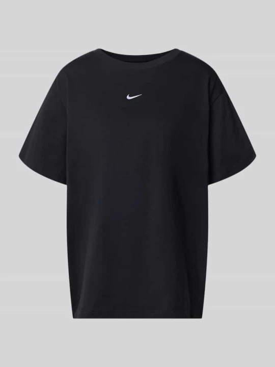 Zdjęcie produktu t-shirt z logo i okrągłym dekoltem Nike Czarny