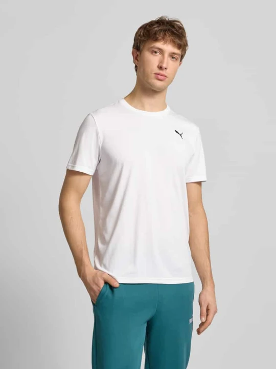 Zdjęcie produktu T-shirt z logo i okrągłym dekoltem Puma Biały