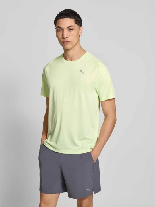 Zdjęcie produktu t-shirt z logo i okrągłym dekoltem Puma Neonowy zielony