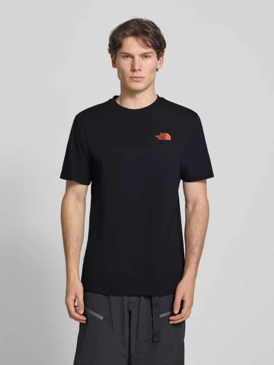 Zdjęcie produktu t-shirt z logo i okrągłym dekoltem The North Face Czarny