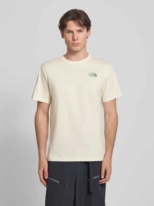 Zdjęcie produktu t-shirt z logo i okrągłym dekoltem The North Face Złamany biały