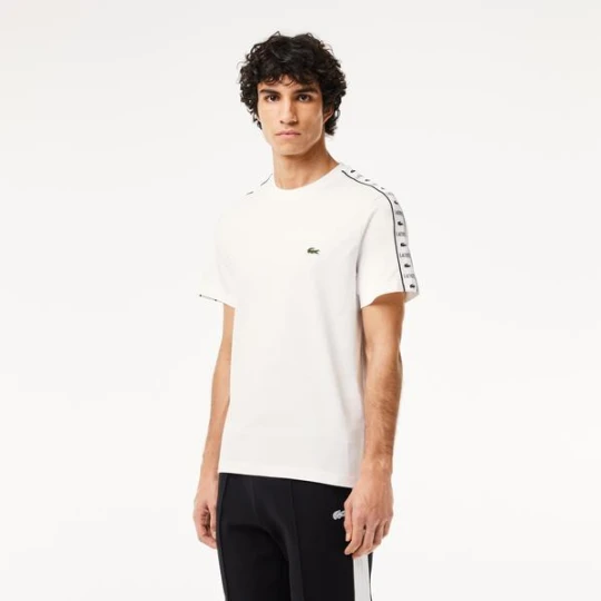 Zdjęcie produktu T-shirt z logo Lacoste z bawełnianego dżerseju