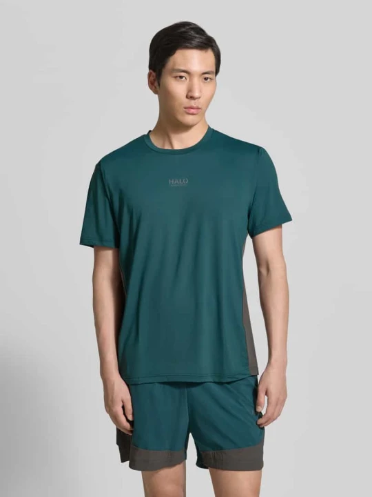 Zdjęcie produktu t-shirt z logo model 'DIVISION' Halo Ciemnozielony