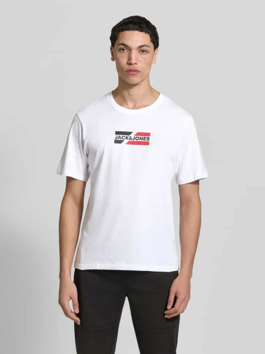 Zdjęcie produktu t-shirt z logo w wielopak: 3 szt. Jack&Jones Czarny