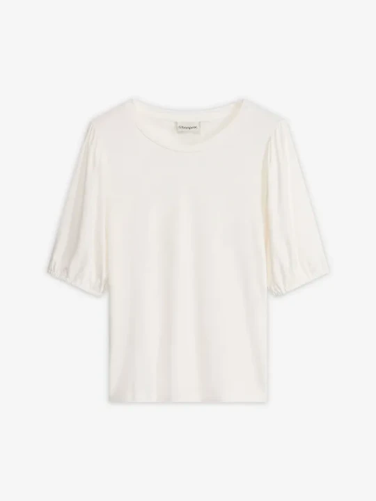 Zdjęcie produktu T-shirt z miękkiej mieszanki wiskozy BonPrix biały