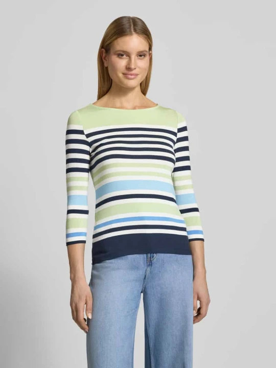 Zdjęcie produktu t-shirt z mieszanka wiskozy i elastanu z rękaw o dł. 3/4 Betty Barclay Jabłkowozielony