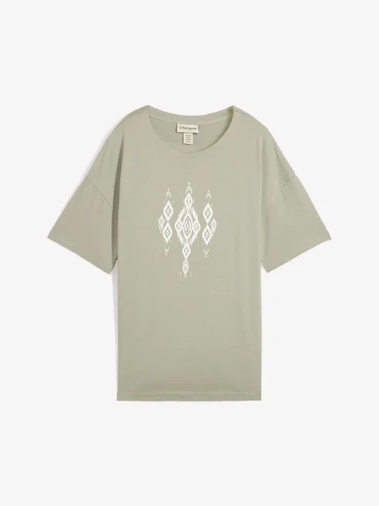 Zdjęcie produktu T-shirt z mieszanki bawełny i wiskozy BonPrix zielony