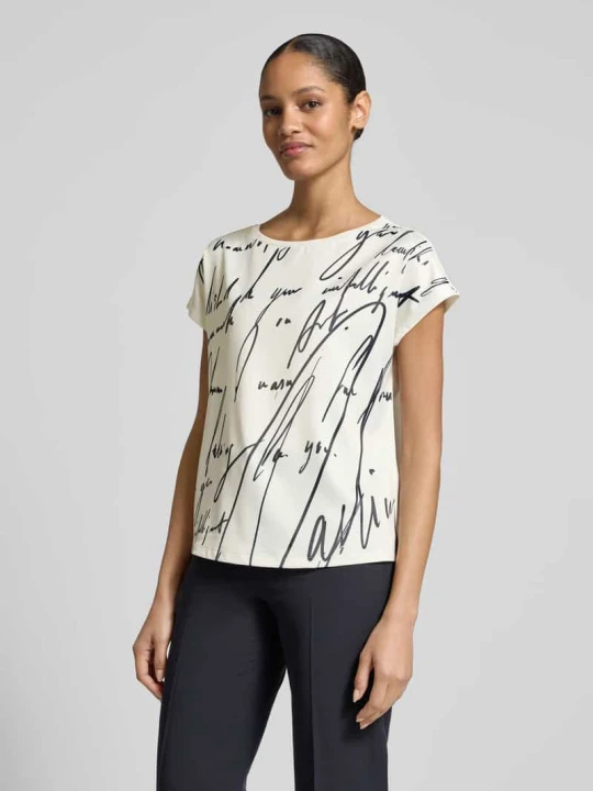Zdjęcie produktu T-shirt z mieszanki bawełny o kroju relaxed fit s.Oliver Biały
