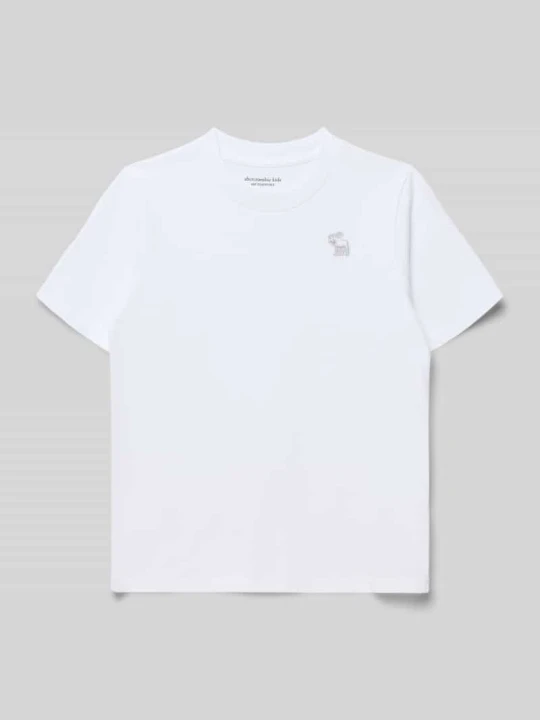 Zdjęcie produktu T-shirt z mieszanki bawełny w kroju regular fit model 'ESSENTIAL' Abercrombie & Fitch Biały