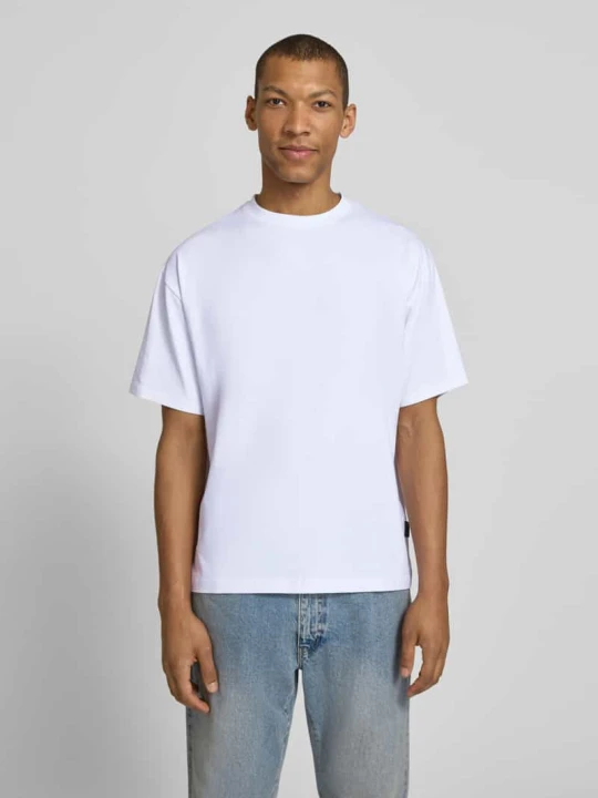Zdjęcie produktu T-shirt z mieszanki bawełny w kroju regular fit model 'GEZA-R' Strellson Biały