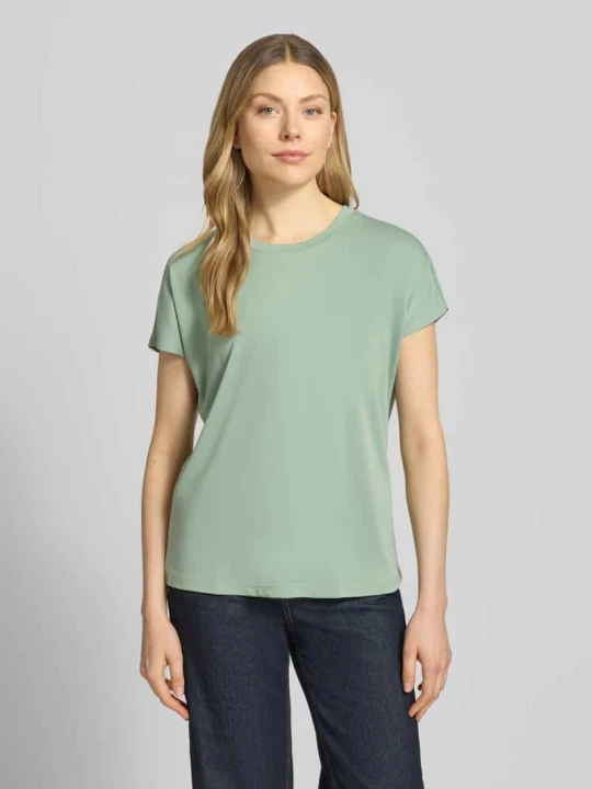 Zdjęcie produktu t-shirt z mieszanki modalu z okrągłym dekoltem Jake*s Limonkowy