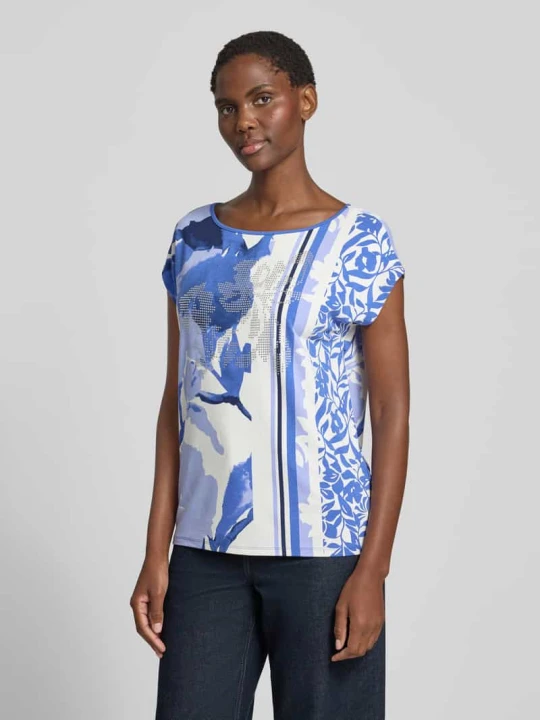 Zdjęcie produktu T-shirt z mieszanki wiskozy, krój regular fit Betty Barclay Królewski niebieski