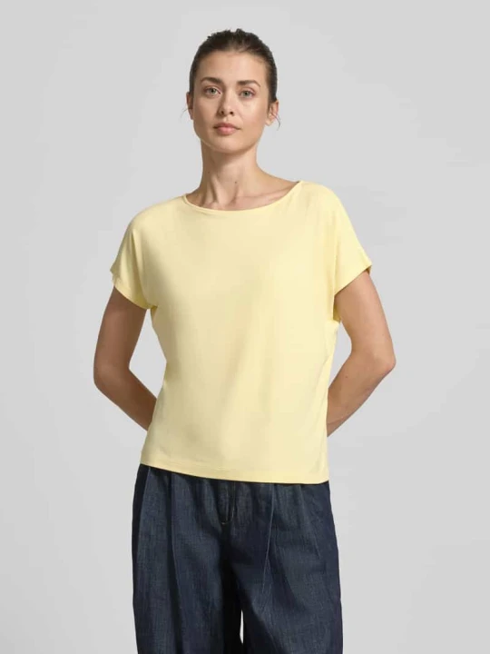 Zdjęcie produktu T-shirt z mieszanki wiskozy o kroju relaxed fit s.Oliver Jasnożółty