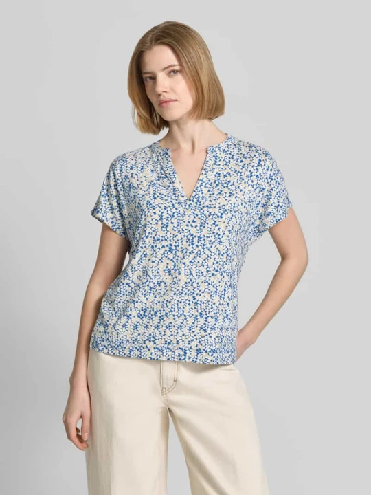 Zdjęcie produktu T-shirt z mieszanki wiskozy o kroju relaxed fit s.Oliver Jasnoniebieski