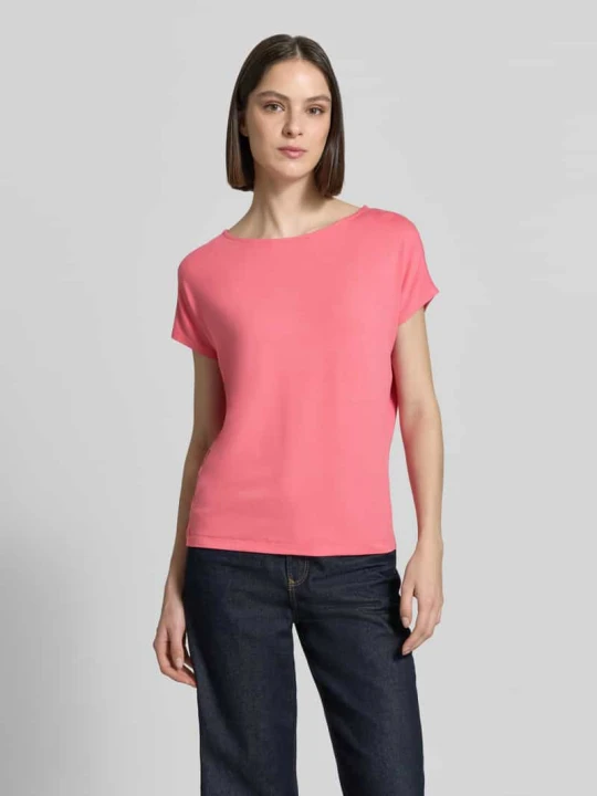 Zdjęcie produktu T-shirt z mieszanki wiskozy o kroju relaxed fit s.Oliver Mocnoróżowy