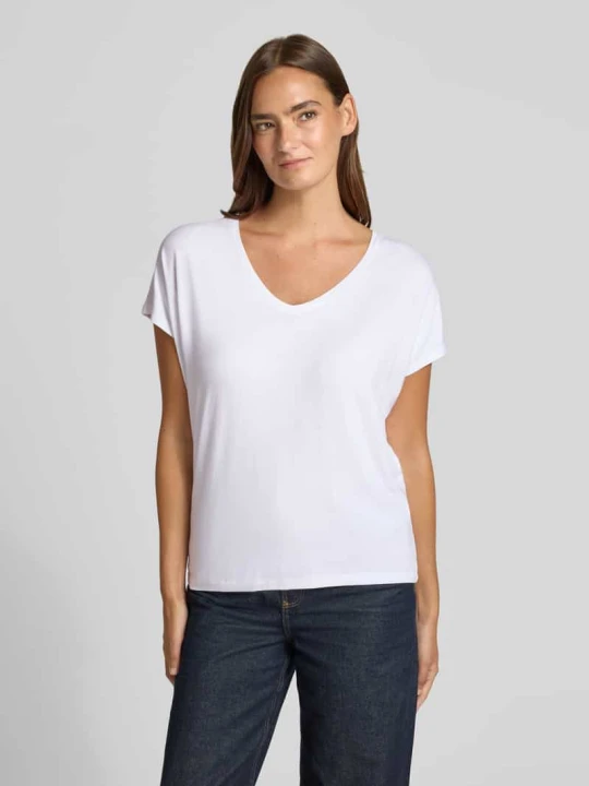 Zdjęcie produktu T-shirt z mieszanki wiskozy o kroju relaxed fit s.Oliver Biały
