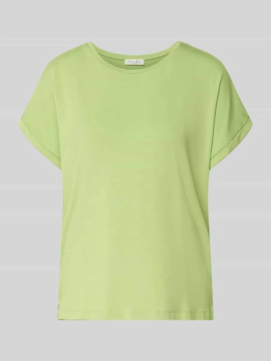 Zdjęcie produktu T-shirt z mieszanki wiskozy z okrągłym dekoltem Christian Berg Trawiasty zielony
