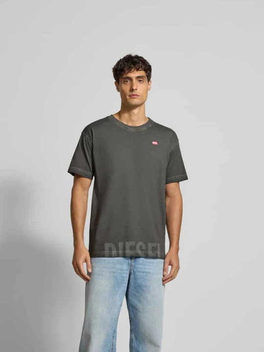 Zdjęcie produktu T-shirt z nadrukami z logo Diesel Czarny
