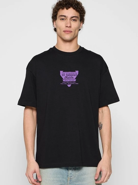 Zdjęcie produktu T-shirt z nadrukiem 2Y Premium czarny