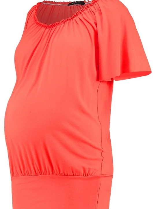Zdjęcie produktu T-shirt z nadrukiem 9Fashion koralowy