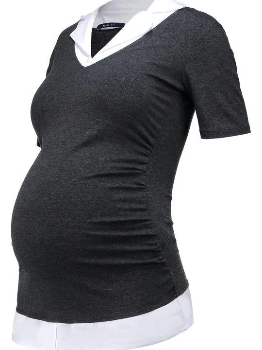Zdjęcie produktu T-shirt z nadrukiem 9Fashion szary