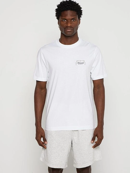 Zdjęcie produktu T-shirt z nadrukiem Abercrombie & Fitch biały