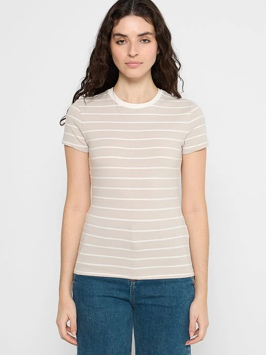 Zdjęcie produktu T-shirt z nadrukiem Abercrombie & Fitch beżowy