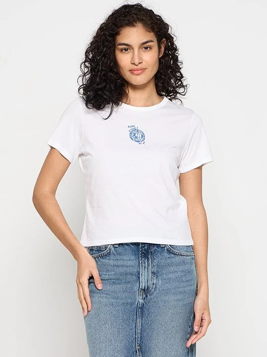 Zdjęcie produktu T-shirt z nadrukiem Abercrombie & Fitch biały