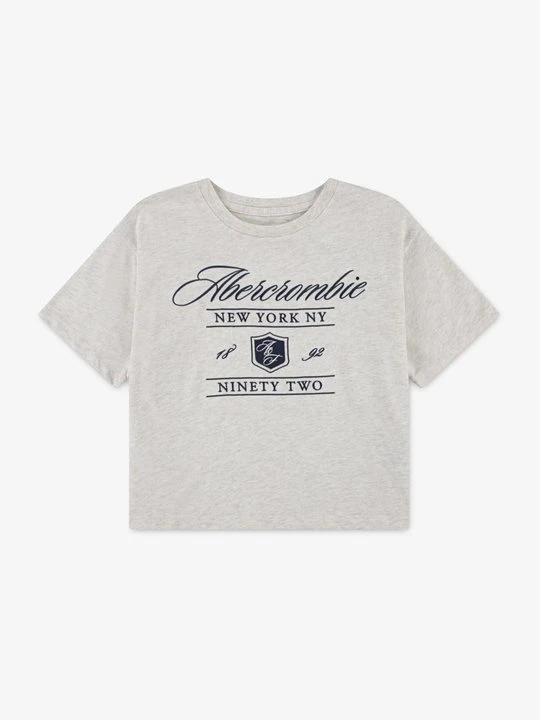 Zdjęcie produktu T-shirt z nadrukiem Abercrombie & Fitch taupe