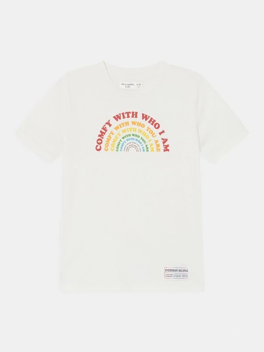 Zdjęcie produktu T-shirt z nadrukiem Abercrombie & Fitch beżowy