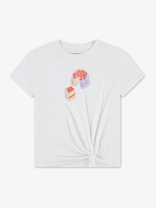 Zdjęcie produktu T-shirt z nadrukiem Abercrombie & Fitch biały