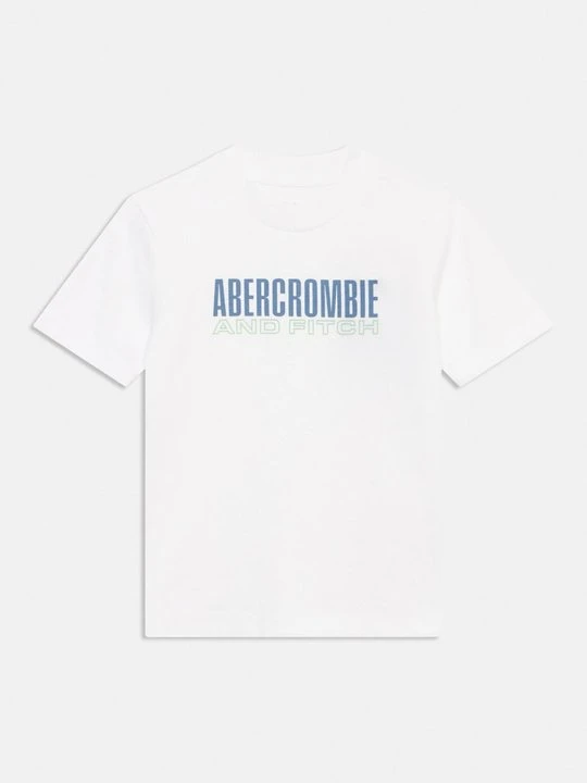 Zdjęcie produktu T-shirt z nadrukiem Abercrombie & Fitch biały
