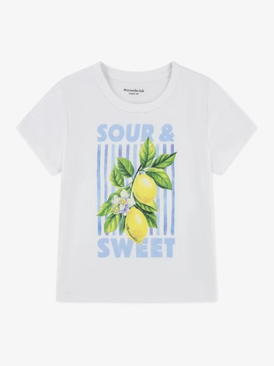 Zdjęcie produktu T-shirt z nadrukiem Abercrombie & Fitch biały