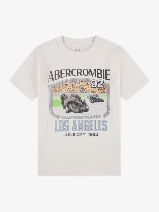 Zdjęcie produktu T-shirt z nadrukiem Abercrombie & Fitch biały